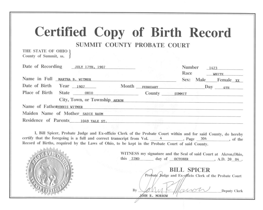 live birth certificate Debt Loan Payoff